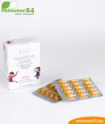 WHC QUATTRO3 + PS – Fish oil complex OMEGA-3 FOR CHILDREN, 60 softgel capsules
