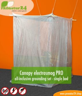Canopy electrosmog PRO all-inclusive grounding set - single bed