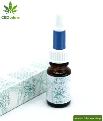 CBD HEMP OIL for CATS and KITTENS. Positive effect for cats with 4% CBD content. Without THC. Biologically produced by Nordic Oil.