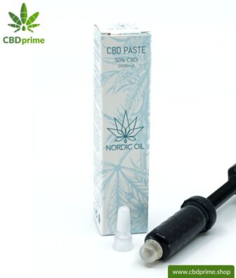 CBD PASTE cannabis plant with 50 % CBD share. Without THC. Organic and vegan produced by Nordic Oil.