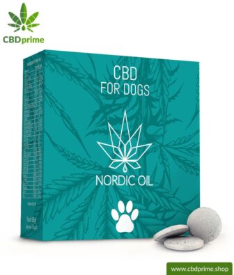 CBD TREATS for DOGS and PUPPIES. Feed supplement in the form of tablets for dogs. 176 mg CBD in 55 lozenges. Without THC.