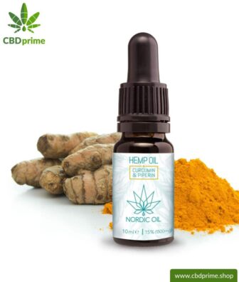 CBD OIL DROPS (formerly CBD hemp oil) with curcumin & piperine and 15% CBD share. Organic and vegan produced by Nordic Oil.