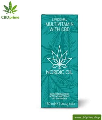 Liposomal multivitamin with CBD (90 mg CBD). Ideal for one month with 30 servings of 3 mg CBD each.